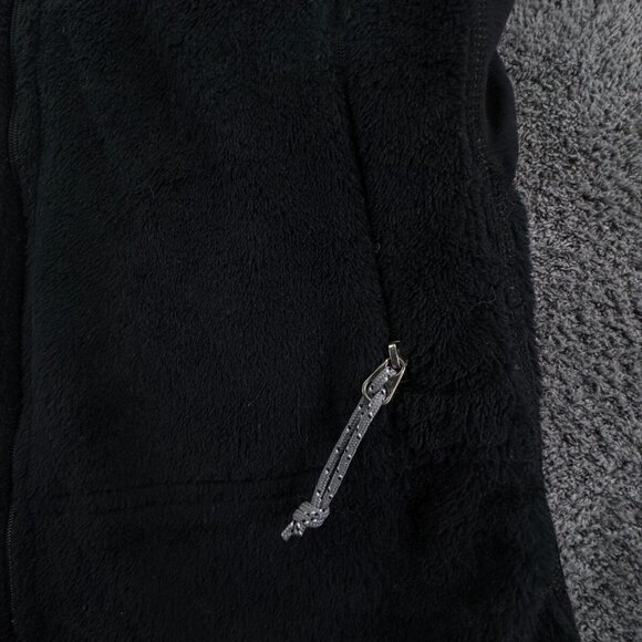 Patagonia Women Jacket Black Full Zip Fuzzy Soft Small USA Made Big Pockets - Picture 7 of 16